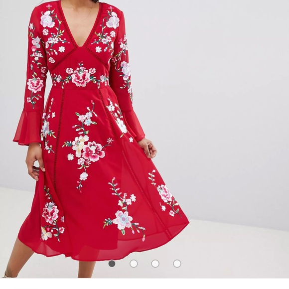 NWT ASOS DESIGN midi dress size 10 - Picture 5 of 8